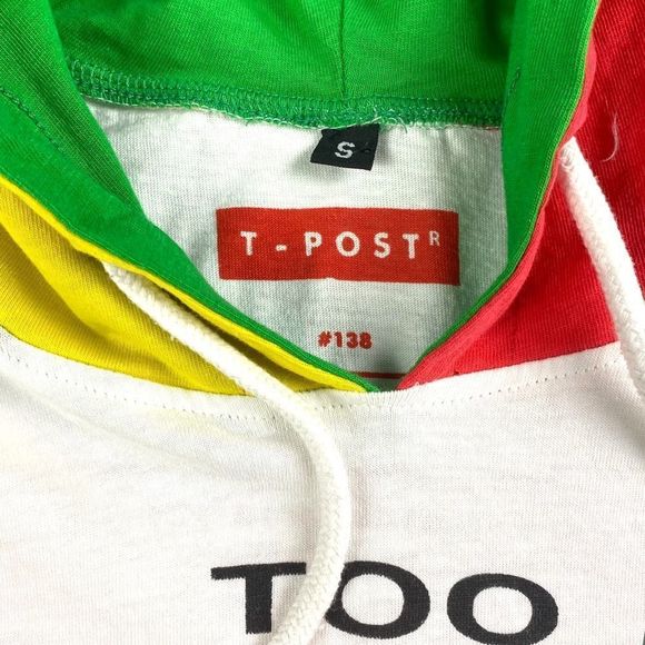 90s Cross Colors Hooded T-Post T-Shirt - Picture 10 of 10